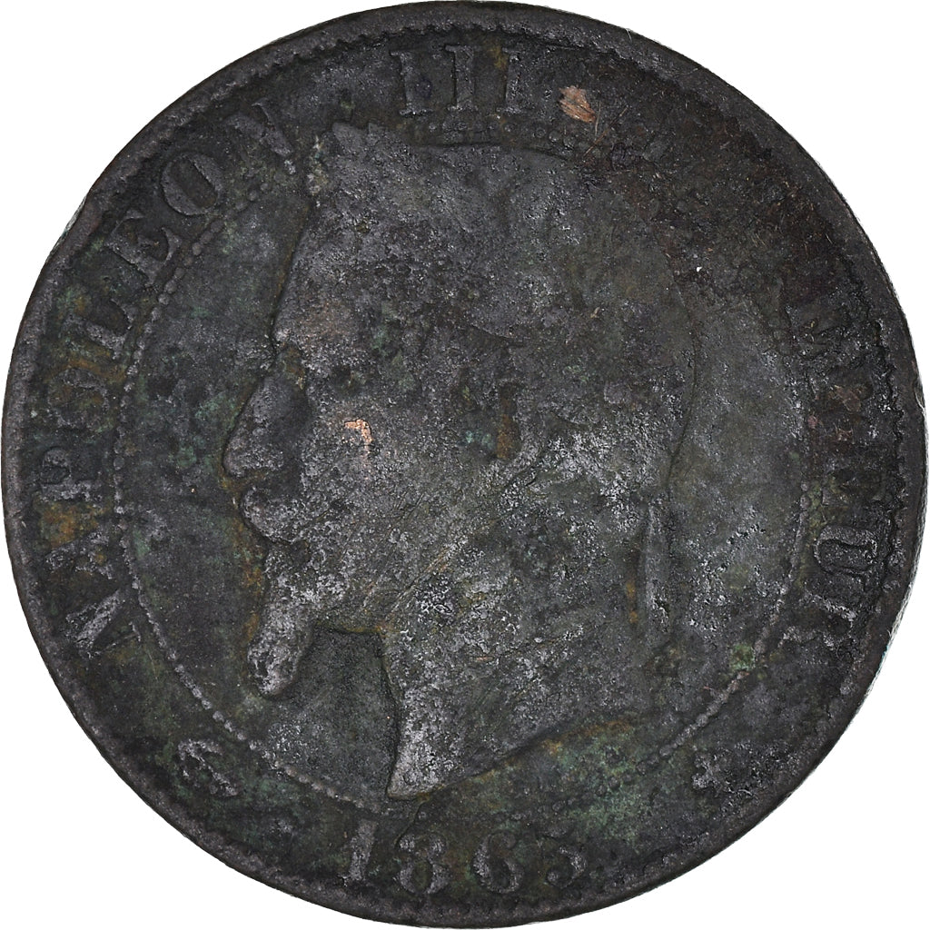 Coin, France, Napoleon III, Napoléon III, 5 Centimes, 1865, Strasbourg