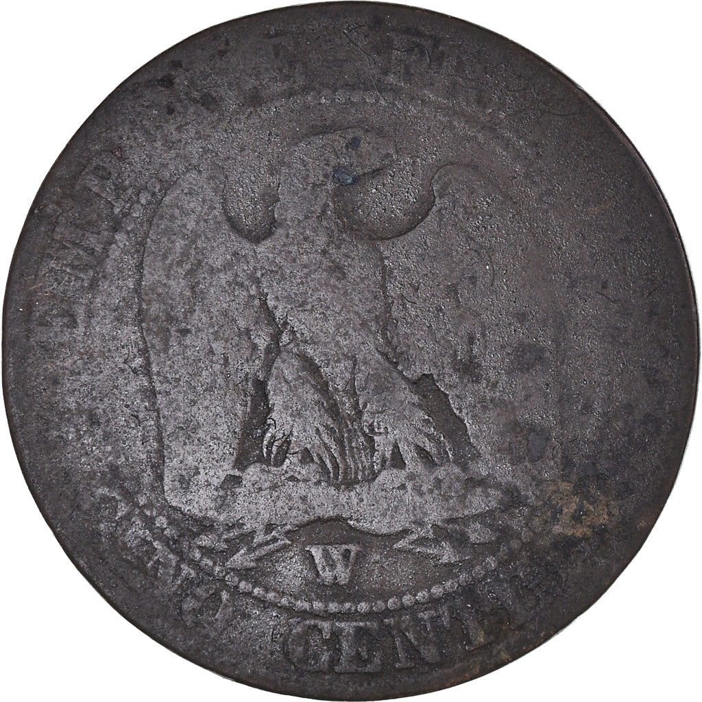 Moneta, Francia, Napoleon III, Napoléon III, 5 Centimes, 1855, Lille, B+