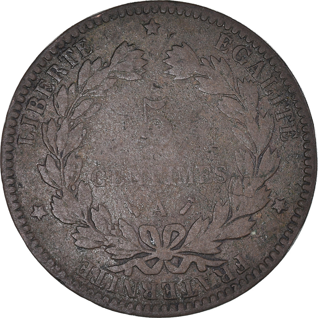 Moneta, Francia, Cérès, 5 Centimes, 1894, Paris, MB+, Bronzo, KM:821.1