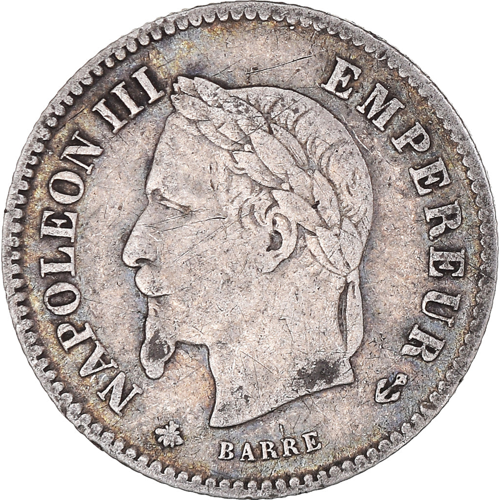 Coin, France, Napoleon III, Napoléon III, 20 Centimes, 1867, Paris, VF(30-35)