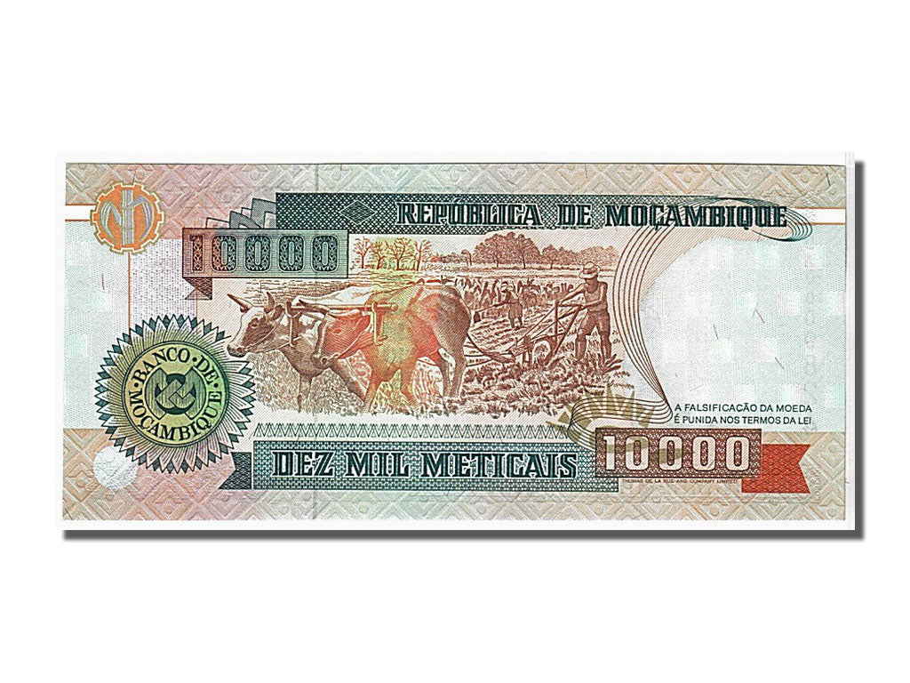 Banknote, Mozambique, 10,000 Meticais, 1991, KM:137, UNC(65-70)