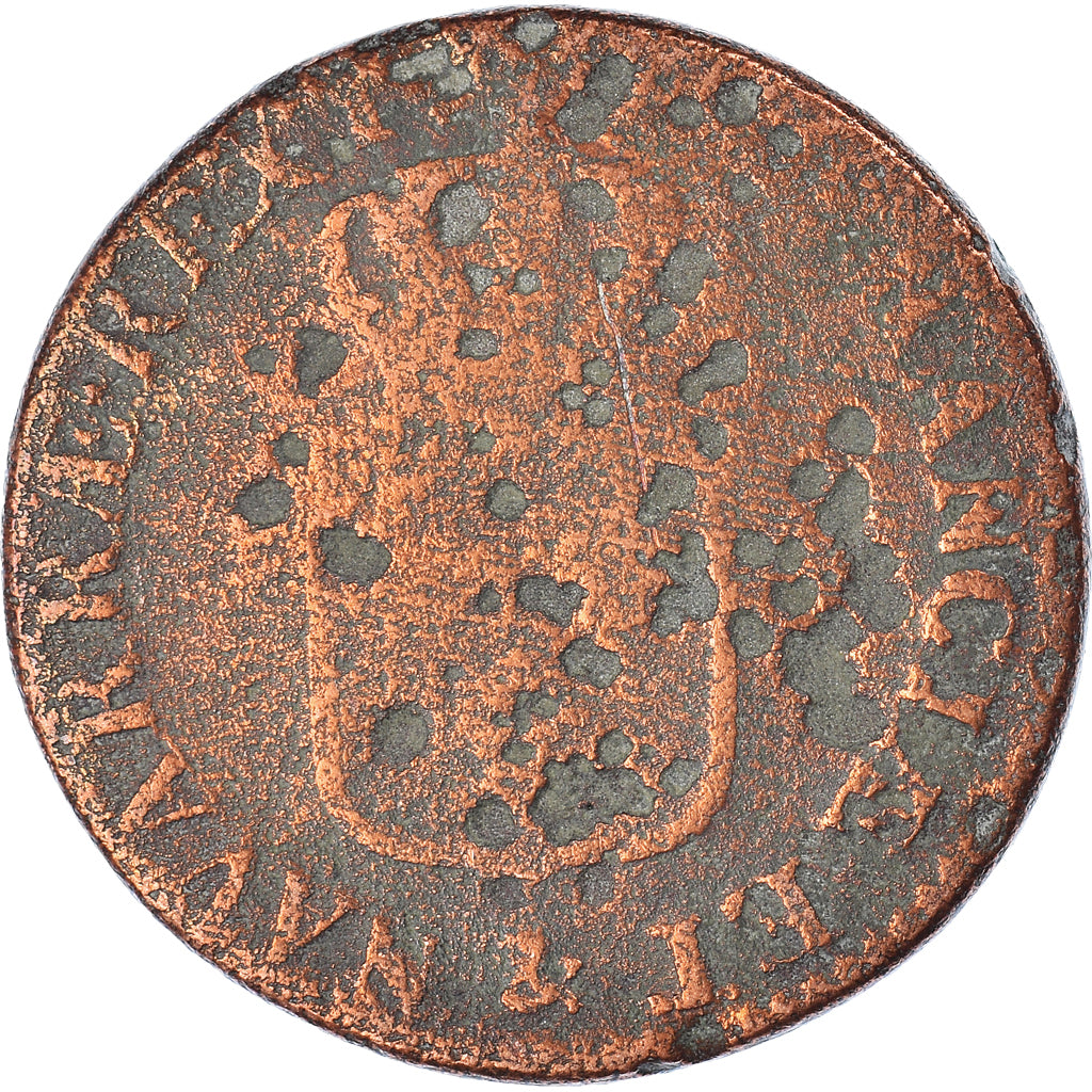 Munten, Frankrijk, Sol, 1778-1786, Aix, ZG+, Koper, Gadoury:350