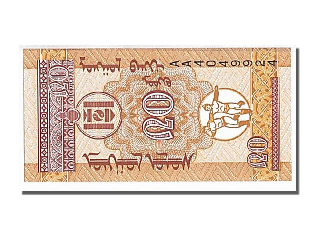 Banknote, Mongolia, 20 Mongo, 1993, KM:50, UNC(65-70)