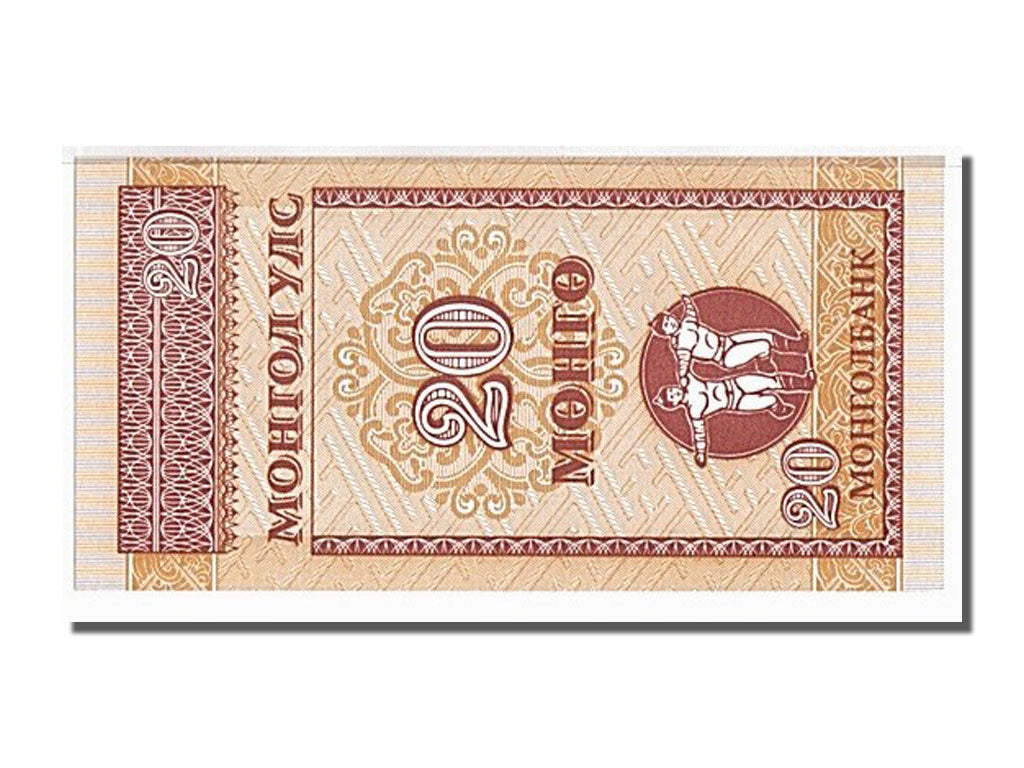 Banknote, Mongolia, 20 Mongo, 1993, KM:50, UNC(65-70)