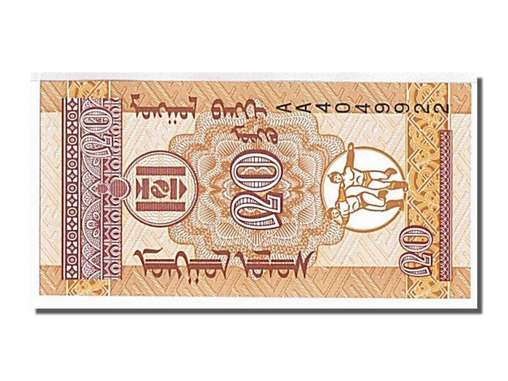 Banknote, Mongolia, 20 Mongo, 1993, KM:50, UNC(65-70)