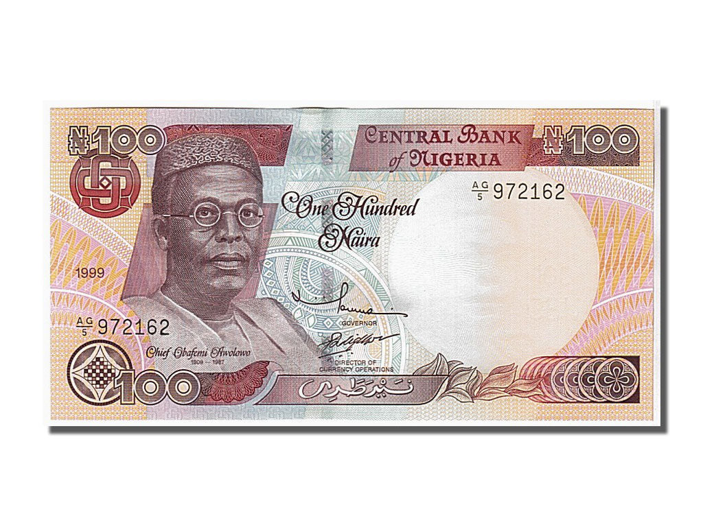 Banknote, Nigeria, 100 Naira, 1999, UNC(65-70)
