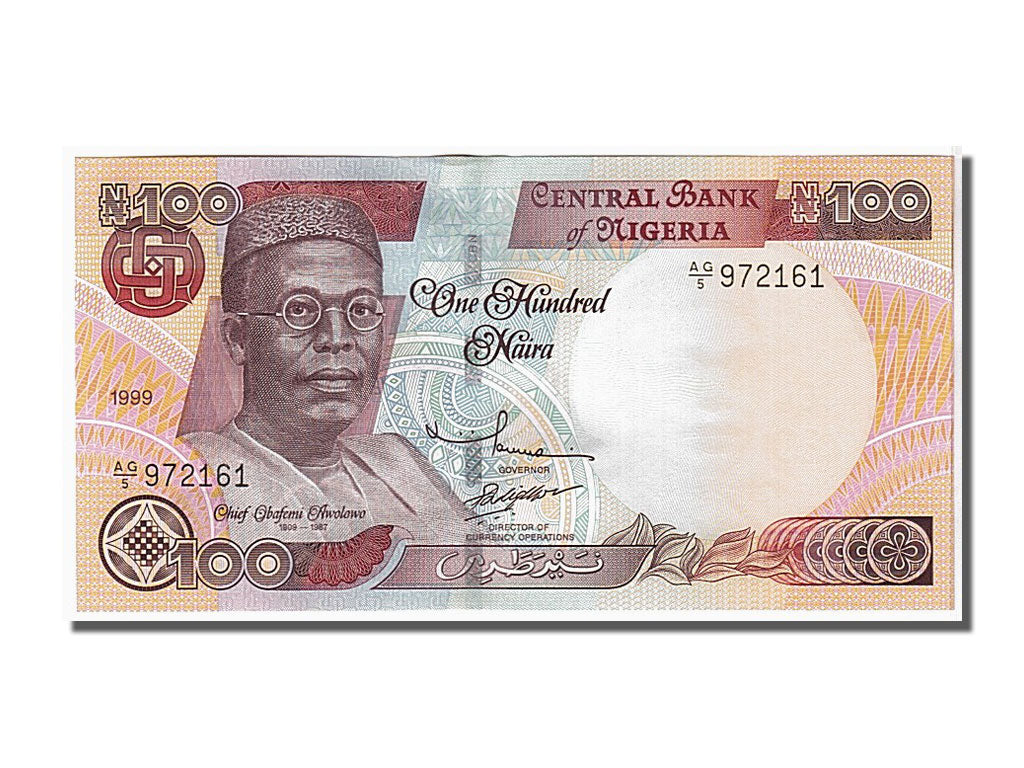 Banknote, Nigeria, 100 Naira, 1999, KM:28b, UNC(65-70)