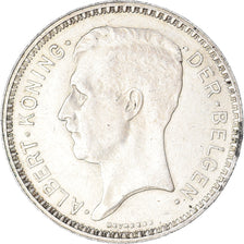 Coin, Belgium, Albert I, 20 Francs, 20 Frank, 1934, Brussels, AU(55-58), Silver