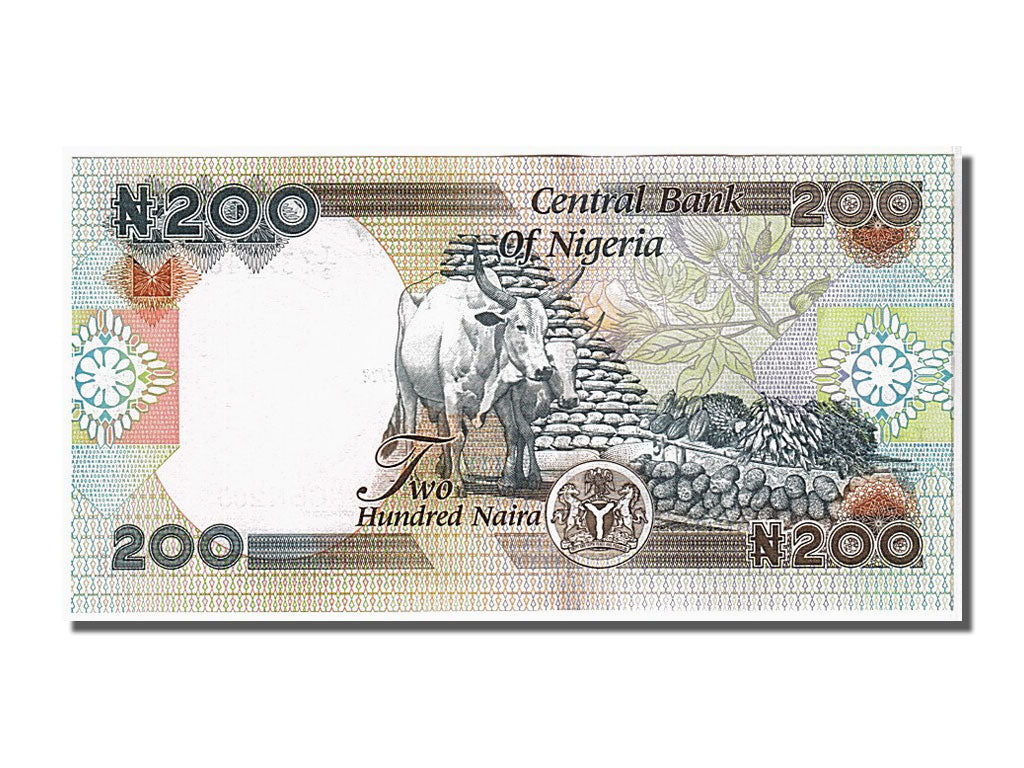 Banknote, Nigeria, 200 Naira, 2007, KM:29f, UNC(65-70)
