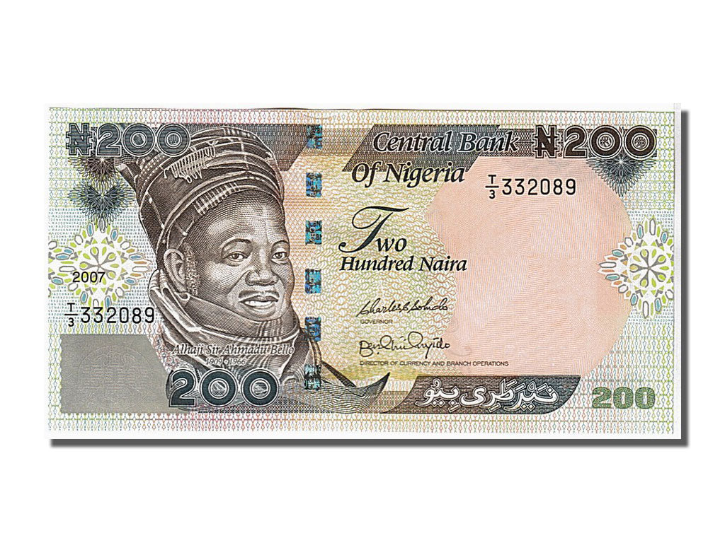 Banknote, Nigeria, 200 Naira, 2007, KM:29f, UNC(65-70)