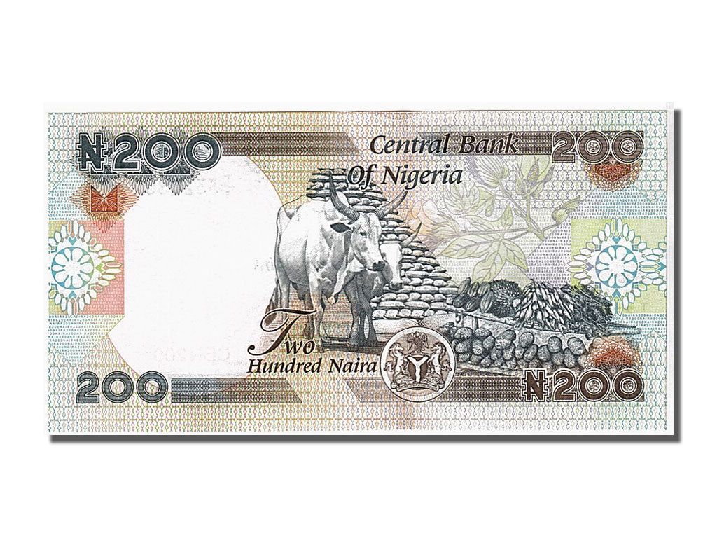 Banknote, Nigeria, 200 Naira, 2007, KM:29f, UNC(65-70)