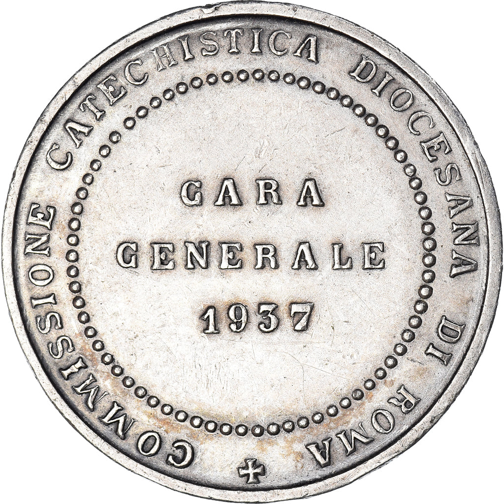 Włochy, Token, Commissione catechistica diocesana di Roma, 1937, EF(40-45)