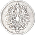 Coin, GERMANY - EMPIRE, Wilhelm I, Mark, 1881, Munich, VF(30-35), Silver, KM:7