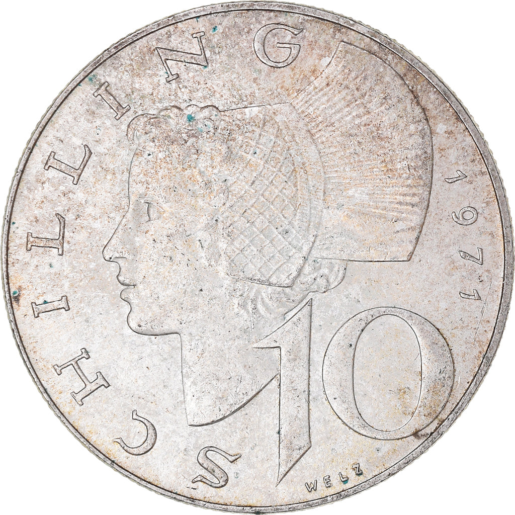 Coin, Austria, 10 Schilling, 1971, Vienna, AU(50-53), Silver, KM:2882