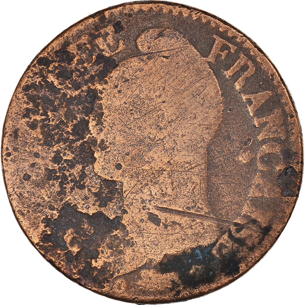 Moneta, Francja, Dupré, 5 Centimes, AN 5 ?, Paris, VF(20-25), Brązowy