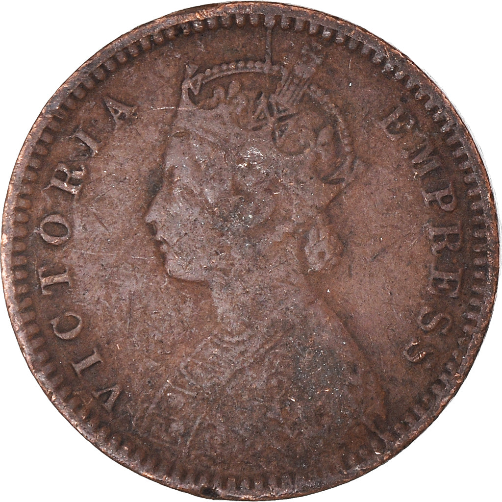 Munten, INDIA-BRITS, Victoria, 1/12 Anna, 1 Pie, 1894, Calcutta, FR+, Koper