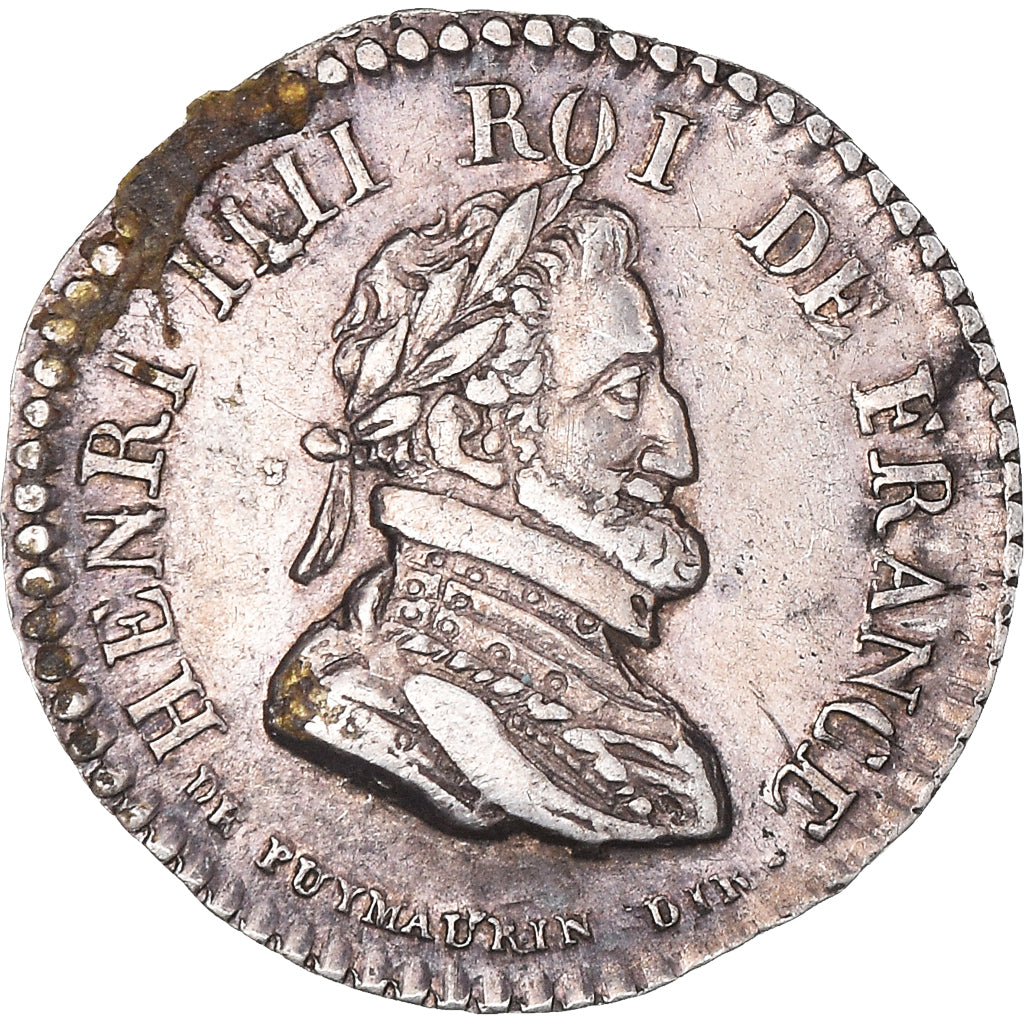 Francia, Quinaire, Louis XVIII, Louis XVIII et Henri IV, BB, Argento