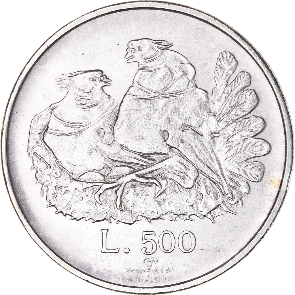 Munten, San Marino, 500 Lire, 1974, Rome, FDC, Zilver, KM:37