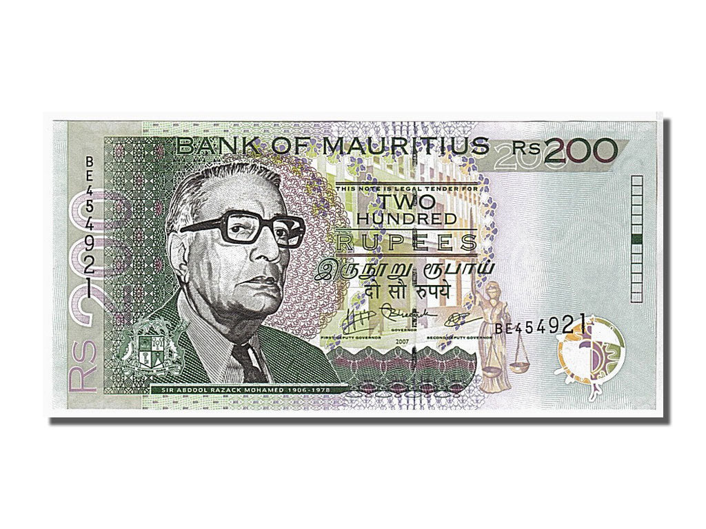 Banknote, Mauritius, 200 Rupees, 2007, KM:57b, UNC(65-70)