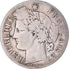 Coin, France, Cérès, 2 Francs, 1871, Paris, VF(20-25), Silver, KM:817.1