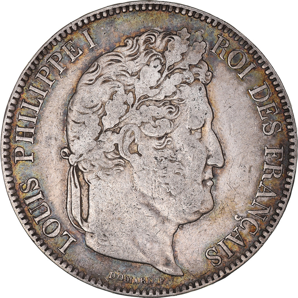 Moneta, Francja, Louis-Philippe, 5 Francs, 1843, Lille, VF(30-35), Srebro