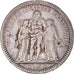 Moneta, Francja, Hercule, 5 Francs, 1848, Paris, VF(30-35), Srebro, KM:756.1