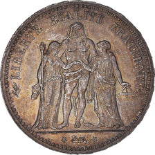 Coin, France, Hercule, 5 Francs, 1875, Paris, EF(40-45), Silver, KM:820.1