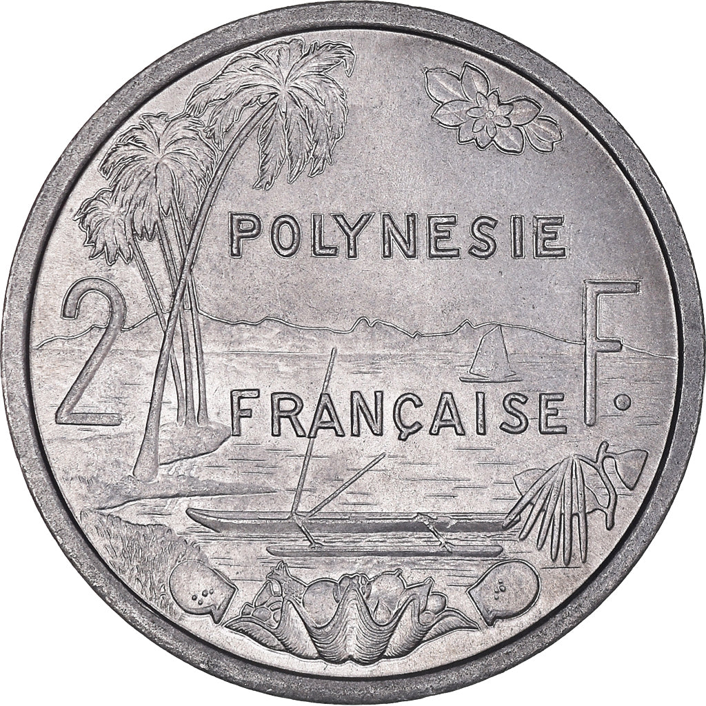 Münze, French Polynesia, 2 Francs, 1979, Paris, VZ+, Aluminium, KM:10