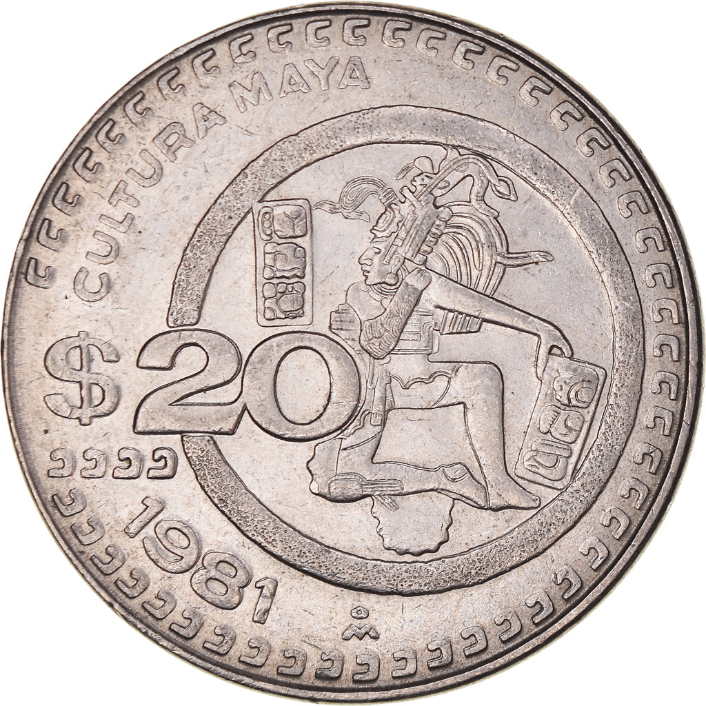 Moneta, Messico, 20 Pesos, 1981, Mexico City, BB+, Rame-nichel, KM:486