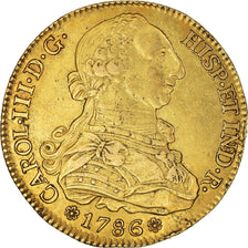 España, Charles III, 8 Escudos, 1786, Seville, Oro, MBC