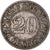 Coin, Italy, Umberto I, 20 Centesimi, 1894, Berlin, EF(40-45), Copper-nickel