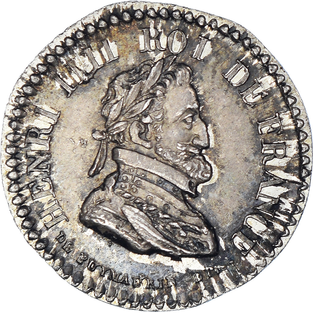 Francja, Quinaire, Louis XVIII et Henri IV, AU(55-58), Srebro