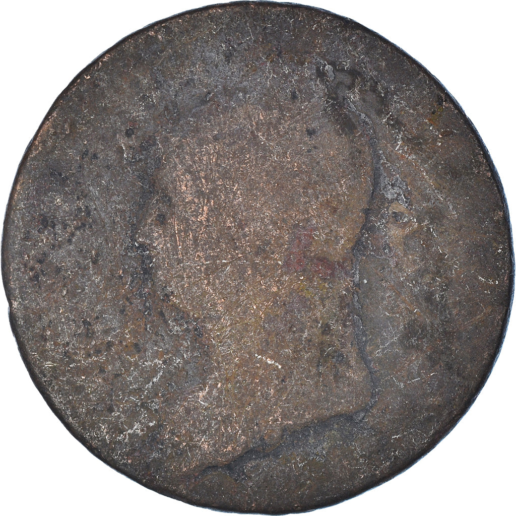 Moeda, França, Dupré, 5 Centimes, Strasbourg, F(12-15), Cobre, Gadoury:126