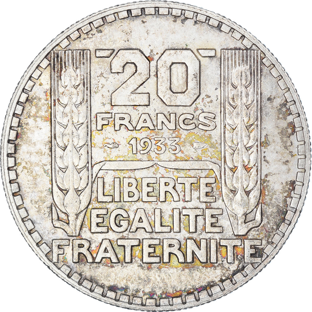 Münze, Frankreich, Turin, 20 Francs, 1933, Paris, SS+, Silber, KM:879