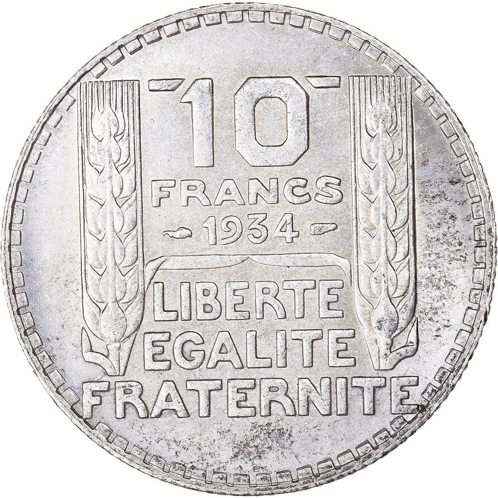 Coin, France, Turin, 10 Francs, 1934, Paris, AU(55-58), Silver, KM:878