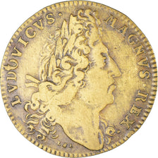 Niemcy, Token, Ludwik XIV, Trésor Royal, Nuremberg, VF(30-35), Mosiądz