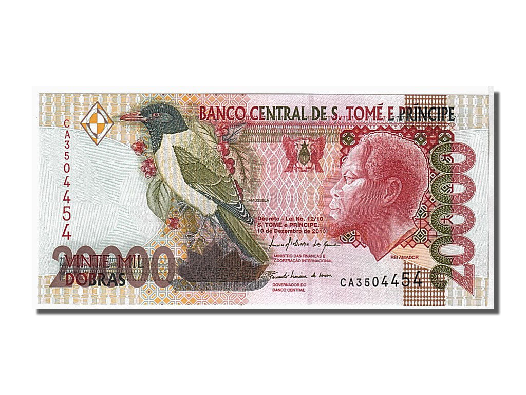 Billete, 20,000 Dobras, 2010, Santo Tomé y Príncipe, KM:67d, UNC