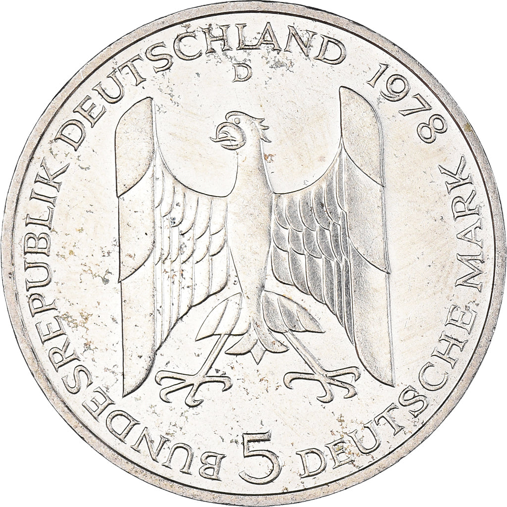 Monnaie, République fédérale allemande, 5 Mark, 1978, Munich, Germany, TTB+