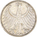 Coin, GERMANY - FEDERAL REPUBLIC, 5 Mark, 1951, Karlsruhe, EF(40-45), Silver