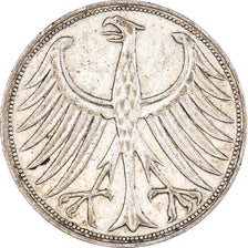 Munten, Federale Duitse Republiek, 5 Mark, 1951, Stuttgart, ZF, Zilver, KM:112.1