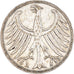 Munten, Federale Duitse Republiek, 5 Mark, 1951, Stuttgart, ZF, Zilver, KM:112.1
