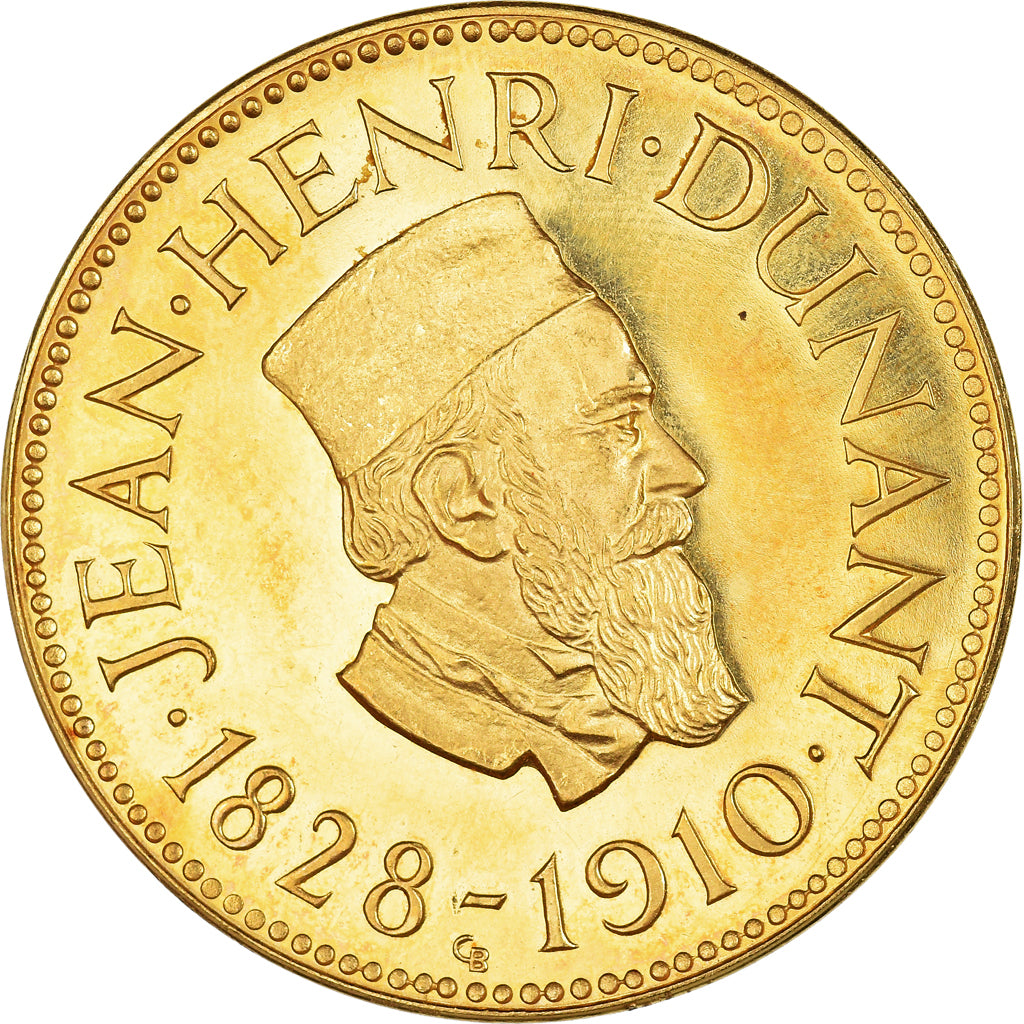 Suíça, medalha, Jean-Henri Dunant, Centenaire de la Croix Rouge, MS(60-62)