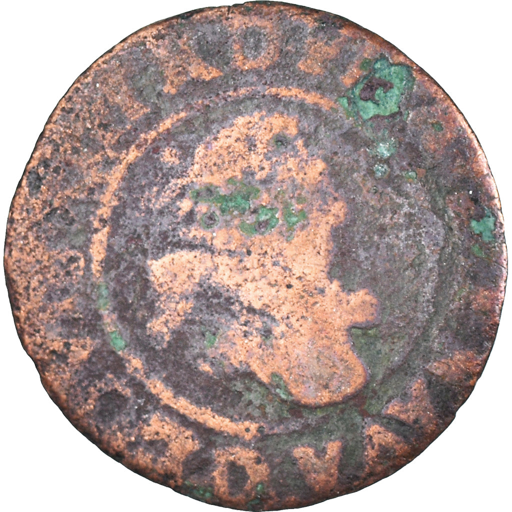 Coin, France, Henri IV, Double Tournois, F(12-15), Copper