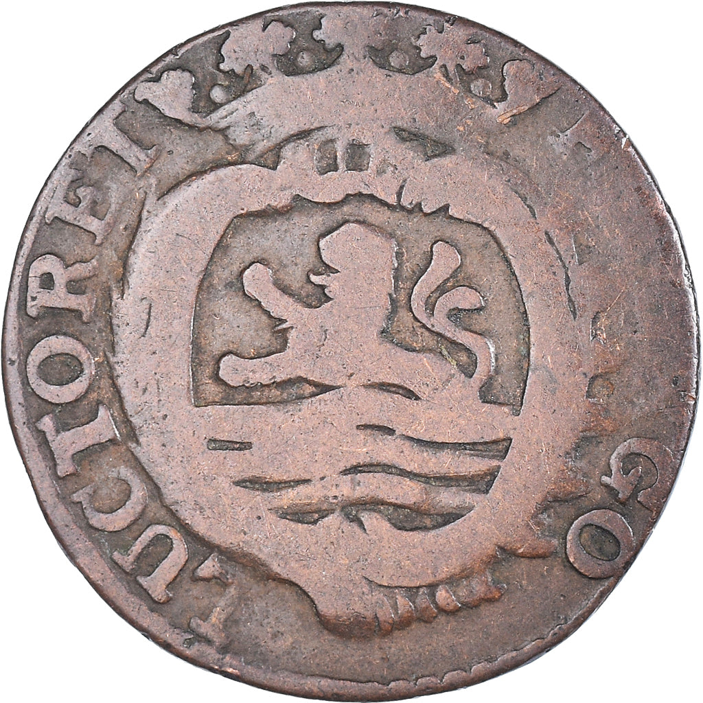 Moneta, Holandia, ZEELAND, Duit, 1781, Middelbourg, VF(20-25), Miedź, KM:101.1