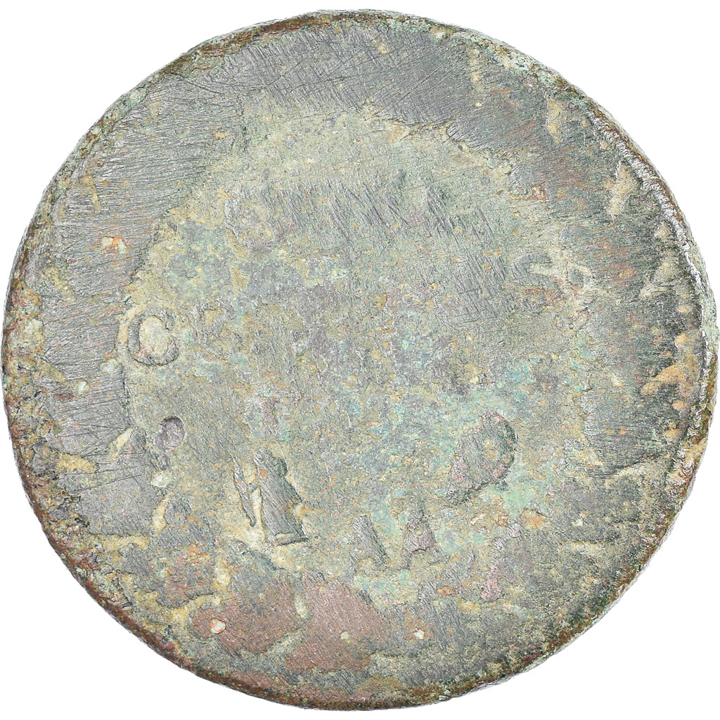Moeda, França, Dupré, 5 Centimes, Metz, F(12-15), Cobre, Gadoury:126