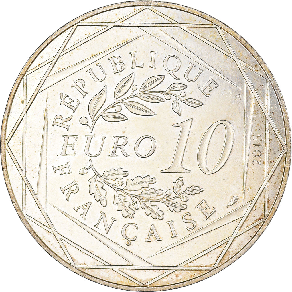 France, 10 Euro, Astérix Fraternité (Astérix chez les belges), 2015, Paris