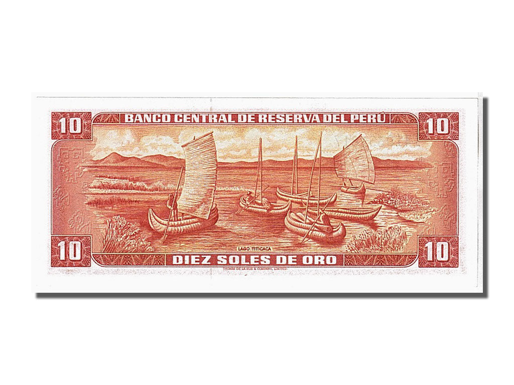 Banconote, Perù, 10 Soles De Oro, 1975, KM:106, FDS