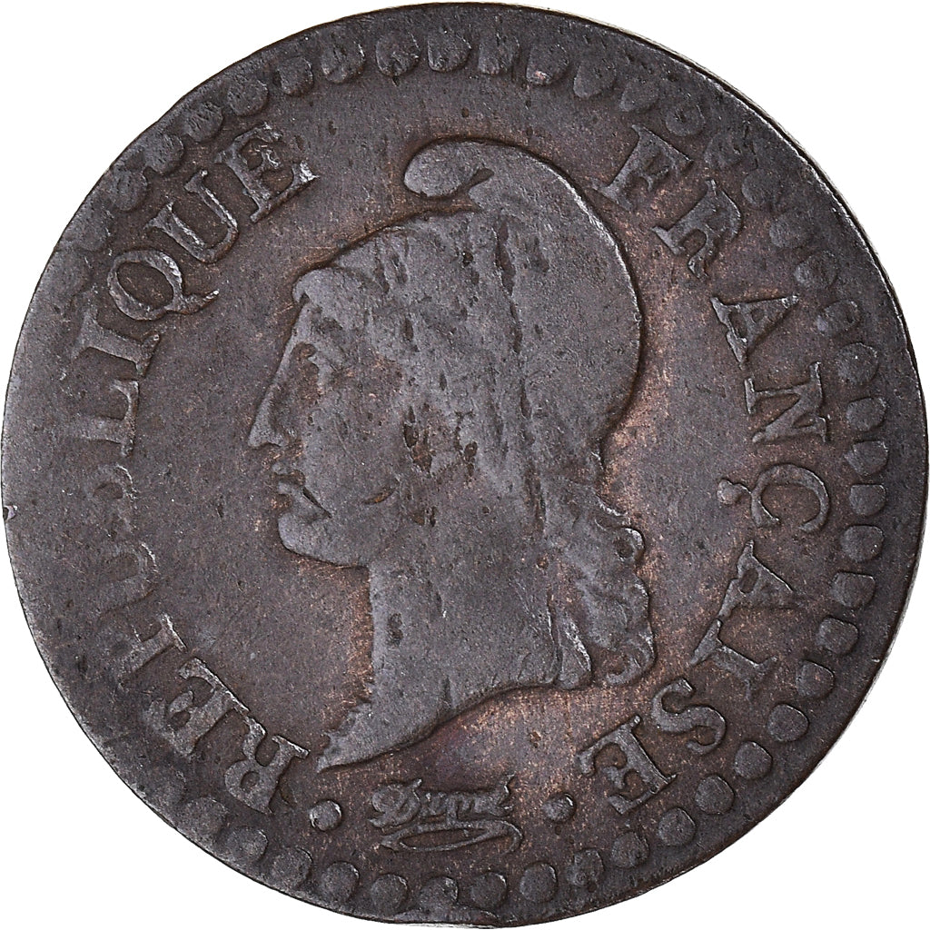 Monnaie, France, Dupré, Centime, Paris, TB+, Cuivre