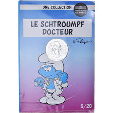 Frankreich, Monnaie de Paris, 10 Euro, Le Schtroumpf Docteur (6/20), 2020, STGL