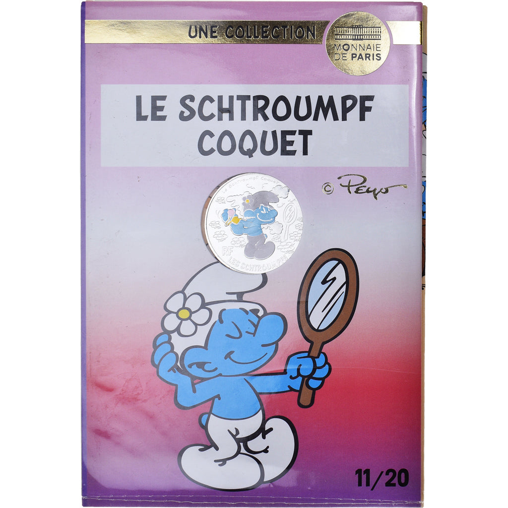 France, Monnaie de Paris, 10 Euro, Le Schtroumpf Coquet (11/20), 2020